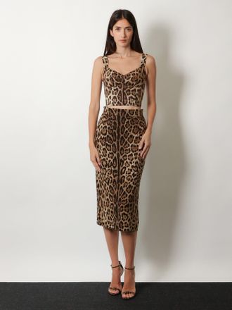 Dolce & Gabbana Womens Longuette Skirt Viscose Multicolour