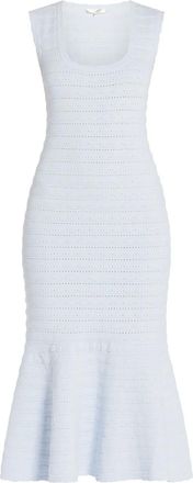 LoveShackFancy Abito midi Leigh - Blu