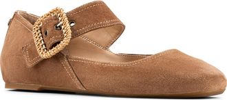 Donald J Pliner Lavana Buckle Ballet Flat in Saddle at Nordstrom Rack, Size 8.5