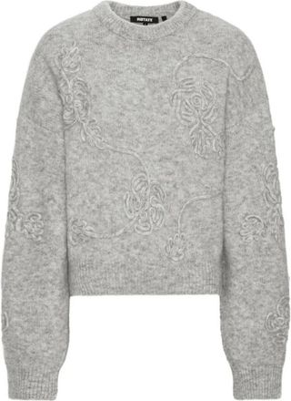 Rotate Round-neck Truien - Dames - Ronde hals truien - Grijs - XS - Truien & Vesten