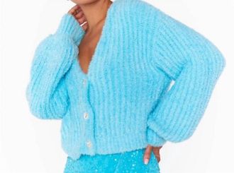 Show me your Mumu Classy Cardin V-Neck Sweater In Bright Blue