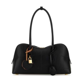 Stella McCartney Ryder Top Handle Bag - Dames - Schoudertassen - Zwart - ONE Size - Leer - Tassen