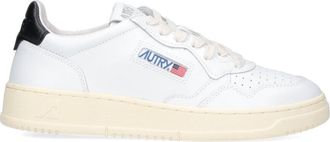 Autry White Medalist Low Leather Sneakers