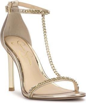 Jessica Simpson Qiven T-Strap Sandal in Gold 03 at Nordstrom Rack, Size 5.5