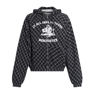 Umbro Fitness, Heren, Zwart, L, Katoen, Plaid Patroon Sweater