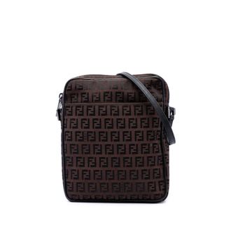 Fendi Pre-owned Fendi Zucchino Canvas Crossbody Unisex 7HQA7QBYB7A7UYZC