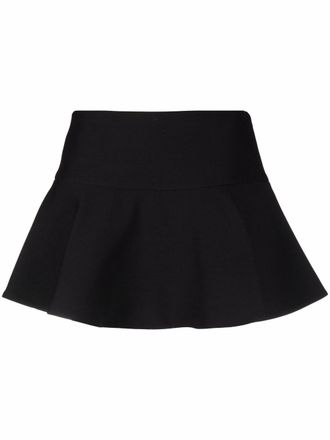 Valentino Garavani Minigonna shorts svasata - Nero