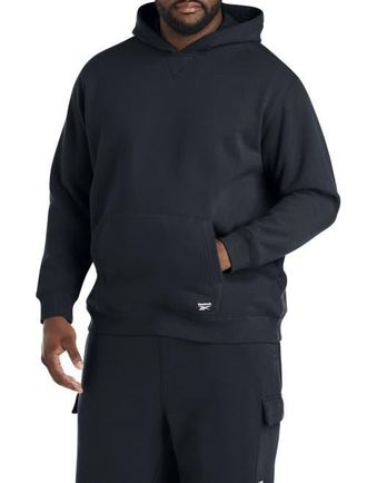 Reebok Big & Tall Performance Super Soft Brushed Hoodie in Black at Nordstrom, Size 2X Big