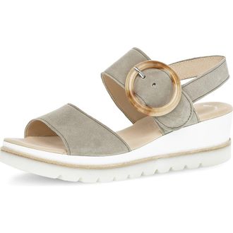 Gabor Wedge Sandal in Verde at Nordstrom, Size 6.5Us