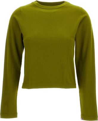 Extreme Cashmere Green Grass N.451 Lisa Short Sleeve Sweater