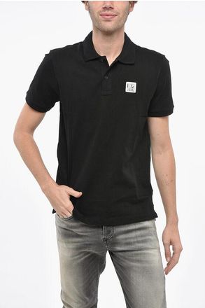 Diesel Hopsack Cotton Blend SMITH Polo with Logo Patch size 3xl
