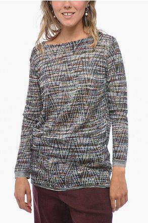 Missoni Maglia Girocollo in Tessuto Stretch con Bordi in Lurex taglia 42