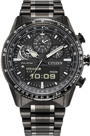 Citizen Promaster Skyhawk Eco-Drive Chronograph Bracelet Watch, 43mm in Gray at Nordstrom
