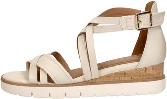 Tamaris Sandalen Plat - Dames - Sleehakken - Beige - 41 EU - Schoenen