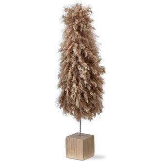 Tag Minky Fleece Tree Sculpture Medium Taupe Holiday Decor in Brown at Nordstrom