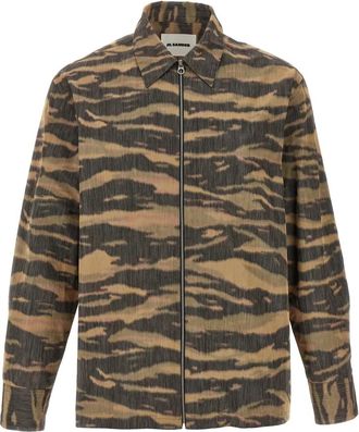 Jil Sander 106 Shirt - Heren - Casual Overhemden - Veelkleurig - L - Polyester - Overhemden