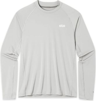 Stio | Mens Hylas Crew Long Sleeve Top, Size Extra Large in Quiet Grey
