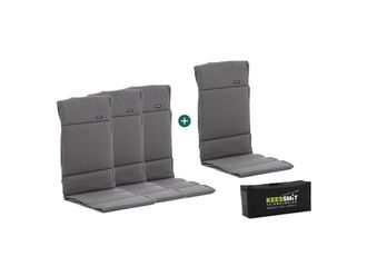 Madison New York Fiber hoog tuinkussen set van 4