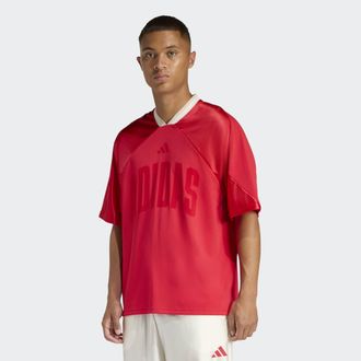 adidas T-Shirt ADIDAS SPORTSWEAR STADIUM GRAPHIC MESH, Herren, Gr. XXL, pure ruby, sanftes wei&szlig;, crystal linen, Obermaterial: 100% Polyester, V-Ausschnitt, S