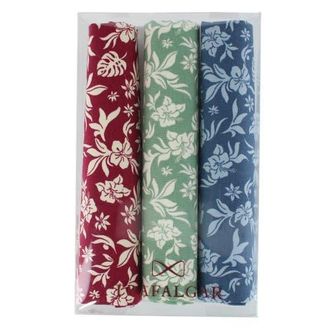 Trafalgar Store Oleander Floral and Vine Patterned Handkerchiefs in Red, Sage, Blue at Nordstrom