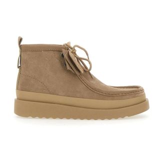 Clarks Lace-up Boots, male, Beige, 7 1/2 UK, Wallabee Ftr2 Hi