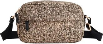 Borbonese Cameratasche Klein - Dames - Schoudertassen - Beige - ONE Size - Tassen