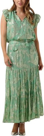 Janice Mint Blouse voor Trendy Outfits - Dames - Maxi kleedjes - Groen - XS - Kleedjes