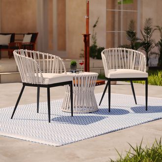 SEI Melilani Outdoor Chairs With Cushions 2Pc Set