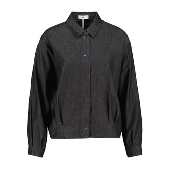 Cinque Cinque, Dames, Blouses & Shirts, Grijs, Maat: XL Katoen