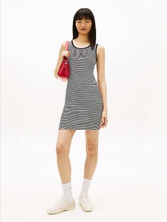 Tommy Hilfiger Ribbed Sleeveless Slim Mini Bodycon Dress