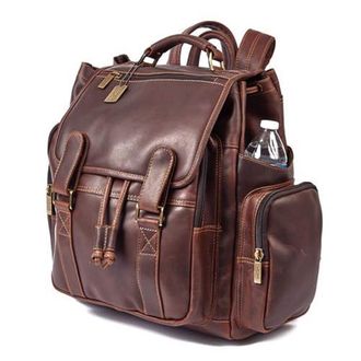 Claire Chase 600004991962 Legendary Jumbo Backpack, Dark Brown