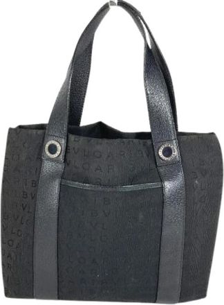 Bulgari Pre-owned Vintage Tote Bag - Dames - Vintage Shopper - Zwart - ONE Size - Leer - Vintage