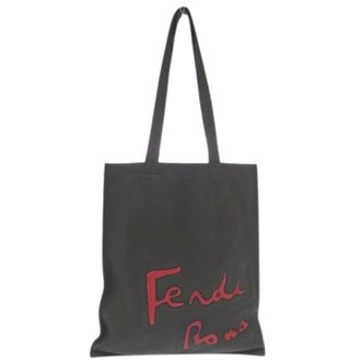 Fendi Pre-owned Tote Bags, female, Gray, Size: ONE SIZE Pre-owned Shoulder Bag