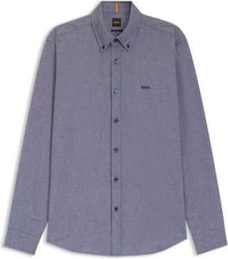 BOSS Regular-fit button-down shirt in Oxford cotton