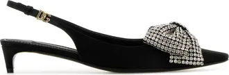 Dolce & Gabbana Black Satin Pumps