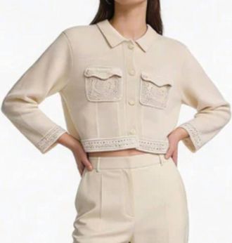 Kujten The Xenia Jacket In Ecru