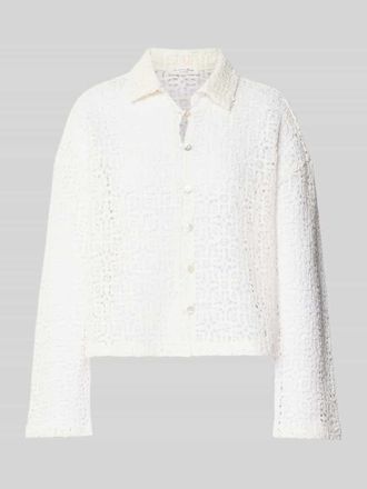 Christian Berg Relaxed Fit Hemdbluse aus Baumwoll-Mix in Offwhite, Gr&ouml;&szlig;e 46