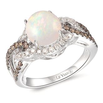 Le Vian Ladies Neopolitan Opal Rings set in 14K Vanilla Gold