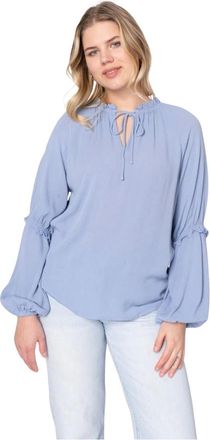 Lind Overhemden, Dames, Blauw, M, Blouses