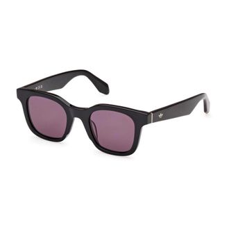 adidas Ronde Unisex Zonnebril Moderne Stijl - Heren - Zonnebrillen - Zwart - 47 MM - Accessoires