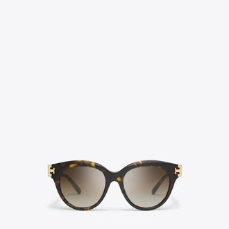 Tory Burch Womens Eleanor Round Sunglasses, One Size