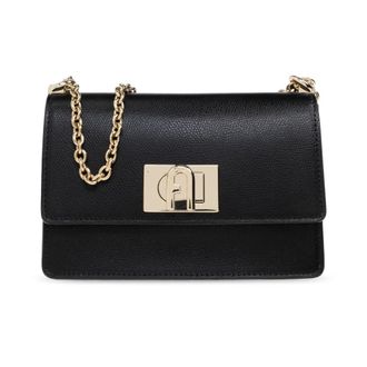 Furla Tassen, Dames, Zwart, ONE Size, Leer, 1927 Mini Schoudertas