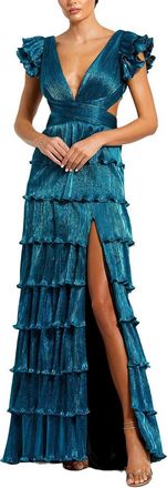Mac Duggal Ruffle Long Dress