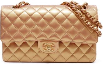 Chanel 2020s Double Flap shoulder bag - women - Lamb Skin - One Size - Gold