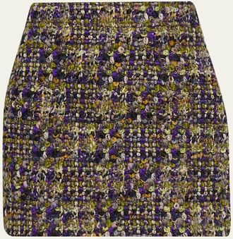 Saint Laurent Tweed Mini Skirt
