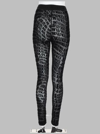 Versace Jeans Couture Logo-Print Stretch Leggings - Black