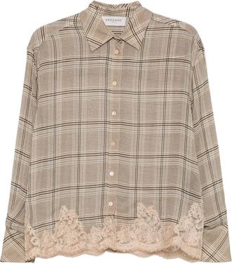 Ermanno Scervino Overhemden, Dames, Beige, S, 63573 Camicia