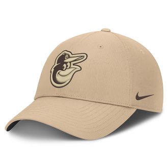 Nike Baltimore Orioles Club Nike Mens Dri-FIT MLB Adjustable Hat in Brown | NB020GT5OLE-YPH