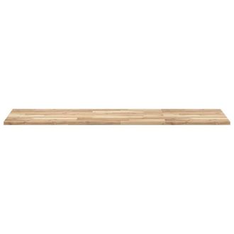 Berkfield Home Versatile Bathroom Vanity Top Untreated 140x50x2 cm Solid Wood Acacia in Brown | Size: 140 x 50 x 2 cm