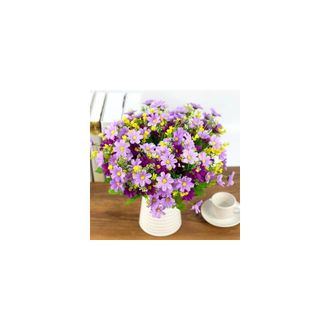 OEM Zoelnic 2 Ramos De 28 Cabezas Artificiales De Margaritas Y Girasoles, Ideales Para La Decoraci&oacute;n Floral De Bodas Y Del Hogar